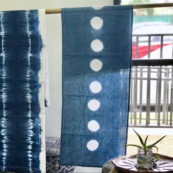 shibori by the sea Other - ⭐️Linen Shibori Table Runner💙